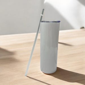 20oz and 30oz Sublimation Blank Tumblers | Stainless Steel Blank tumbler | Ready to Sublimate White Skinny Tumbler