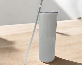 20oz and 30oz Sublimation Blank Tumblers | Stainless Steel Blank tumbler | Ready to Sublimate White Skinny Tumbler