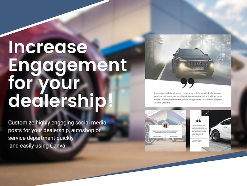 Automotive Facebook Posts Examples 10 Instagram and Facebook Automotive Templates Made in Canva | Social ...