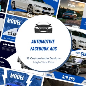 Automotive Facebook Ad Canva Templates