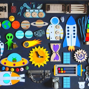 PIÈCES de la planche occupée Espace Détails de la planche occupée planche occupée pièces de la planche occupée bricolage accessoires de la planche occupée pièces d'activité en bois Détails de la planche occupée