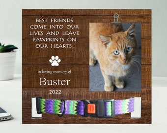 Personalized Pet Memorial Picture Board: Dog & Cat Loss Gift