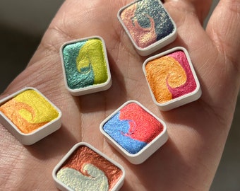 Palette de peinture aquarelle pour enfants, activité estivale, aquarelle scintillante pour les 10-15 ans, idée de retour de cadeau pour une fête d'anniversaire d'enfants