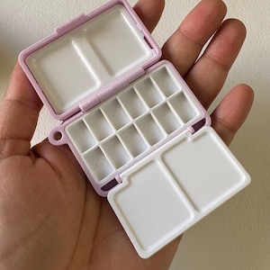 Mini paint palette small watercolor palette mini travel palette travel art supplies outdoor painting palette portable watercolour palette