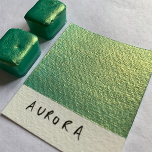 AURORA 水彩絵の具 デュアルトーン シマー メタリック 水彩 QUARTER アーティストやクリエイター向けペイント マンダラを描くための手作りペイント -