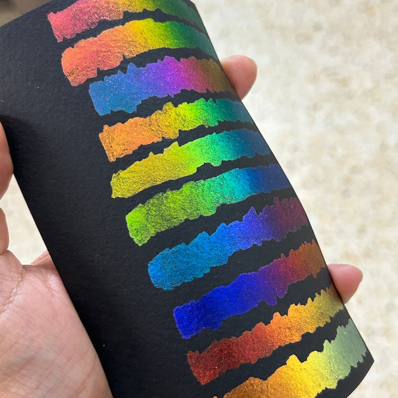 BOLD SERIES Dot Card Color Shift Handmade Colorshift Watercolor ...