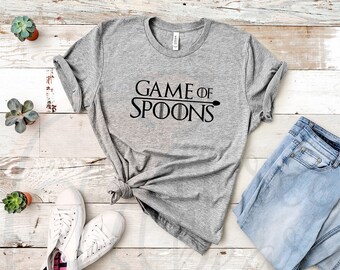 Game of Spoons Shirt, Mental Health T-Shirt, Funny Sarcastic Graphic Tee, Gift for Partner Friend Sibling Parent