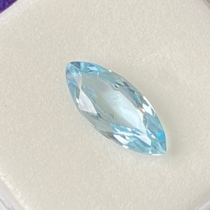 Ice Blue Marquise Topaz Gemstone, (J)