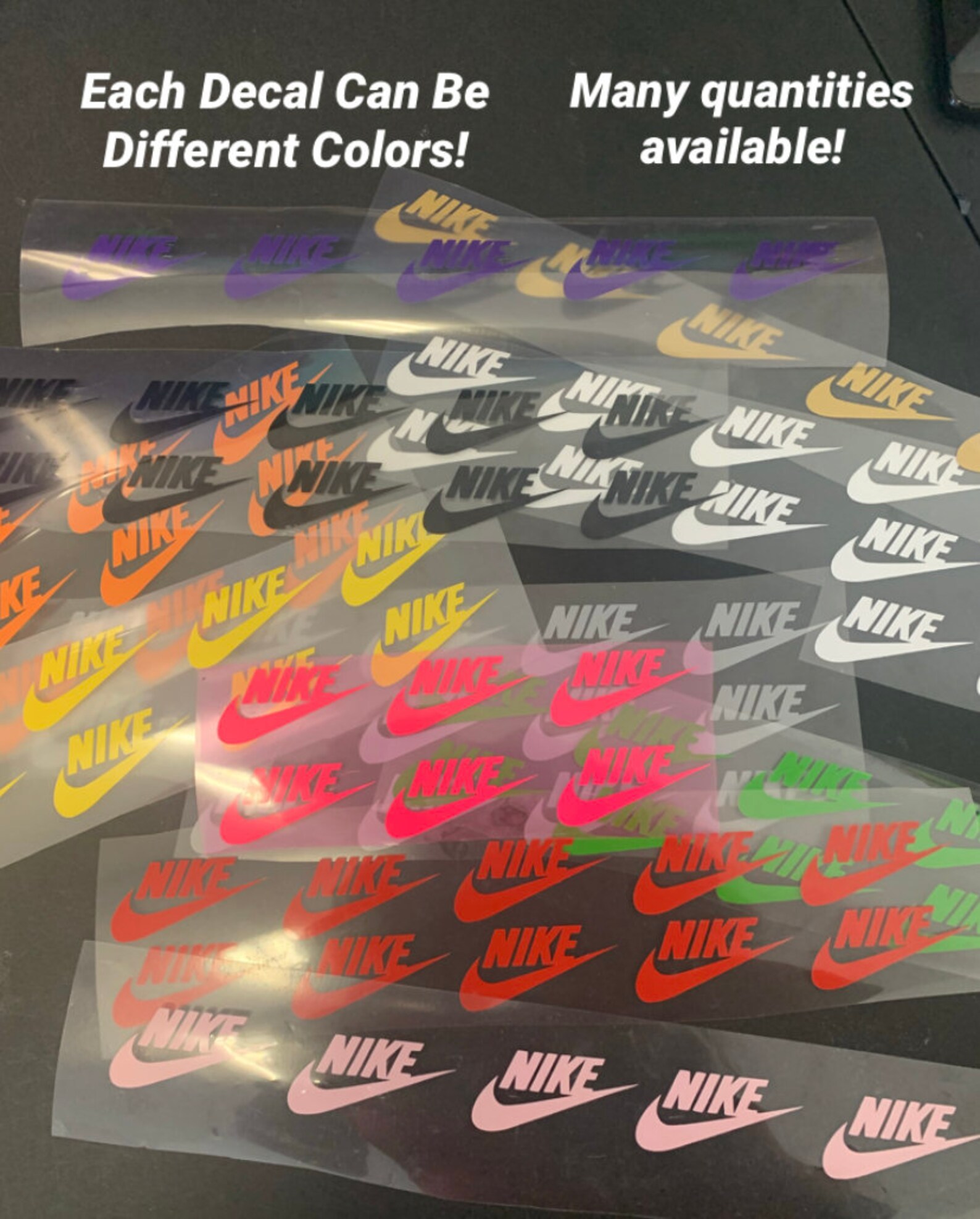 Nike Swoosh Iron On Decals 2 Inches Many Colors and Quantities Etsy