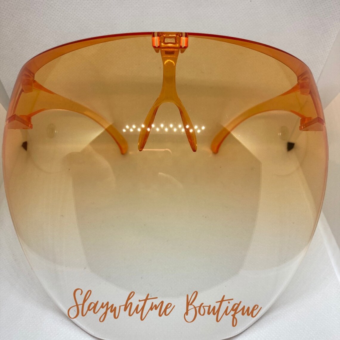 Orange gradient face shields face mask protective shield Etsy