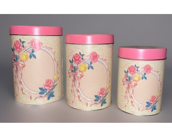 Vtg1990 House of Lloyd Victorian Tin Canisters