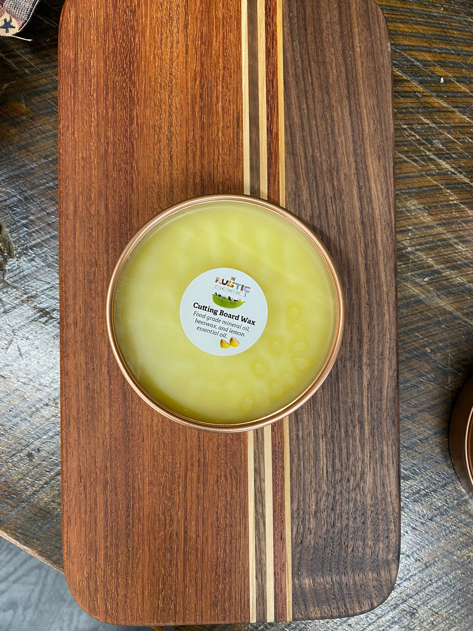 Cutting board wax lemon beeswax wood butter food grade Etsy