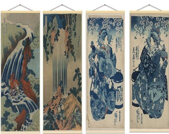 Art Silk Canvas Ukiyoe Japanese Beauty Paint Poster Wall Decor Unframed S502 Art Silk Canvas Ukiyoe Japanese Beauty Paint Poster Wall Decor Unframed S502