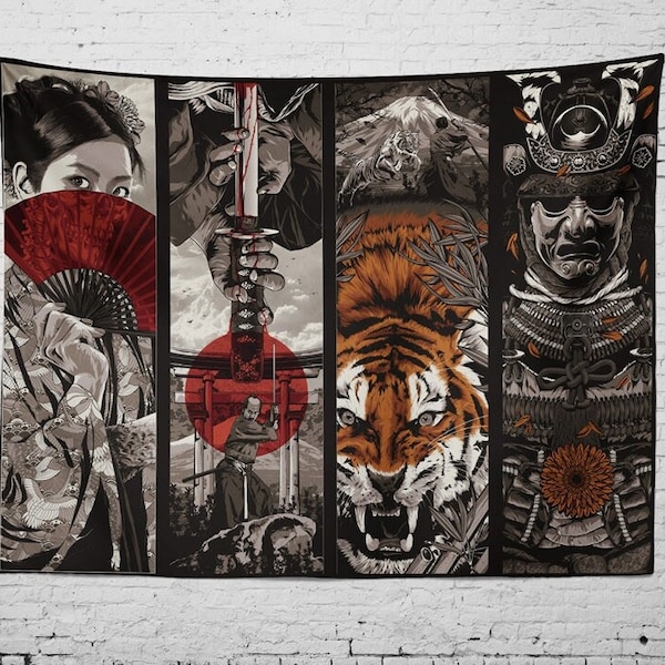 Japanese Tapestry Etsy