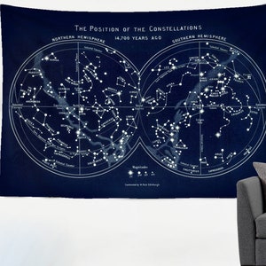 Sterrenbeeld Tapijt Tarot Sterren Kaart Sterrenbeeld Astrologie Wall Art Wall Decor Opknoping Wandtapijten voor Woonkamer, Slaapkamer, Slaapzaal