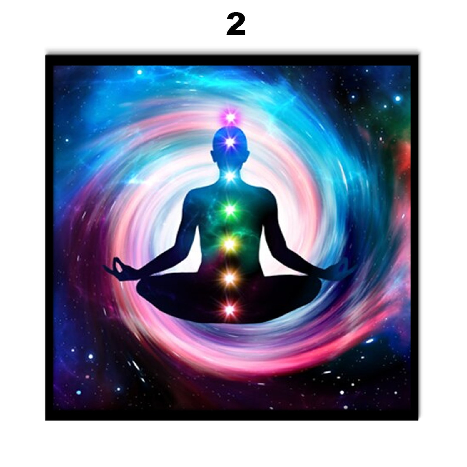 Chakra Poster Print 7 Chakren Yoga Poster Meditation Etsy