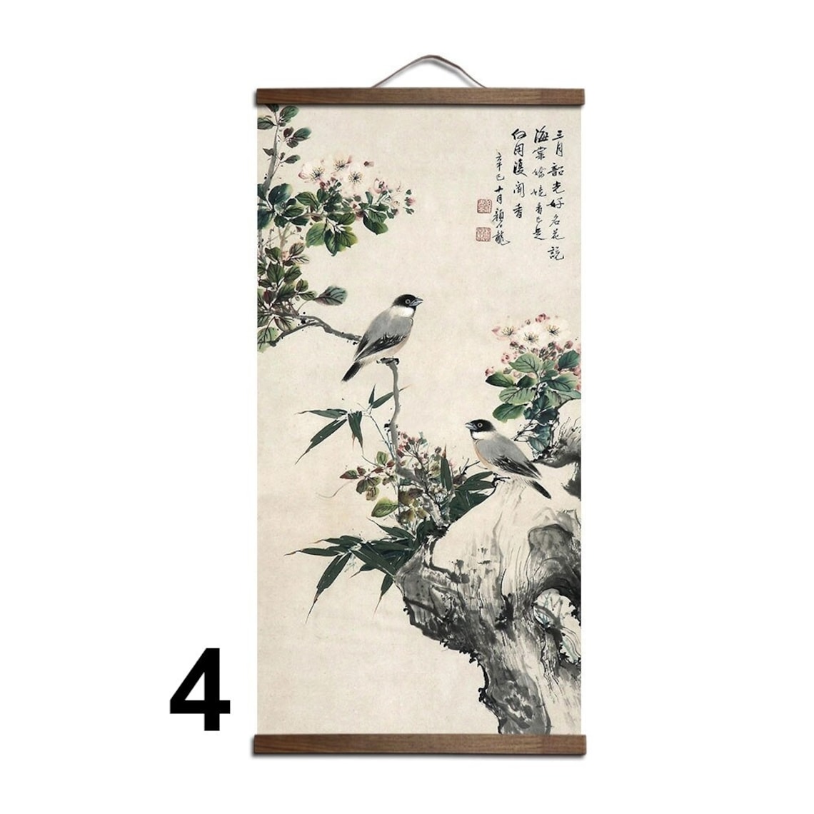 Chinese Old Painting Wall Decor Wall Hanging Art Print Canvas Etsy