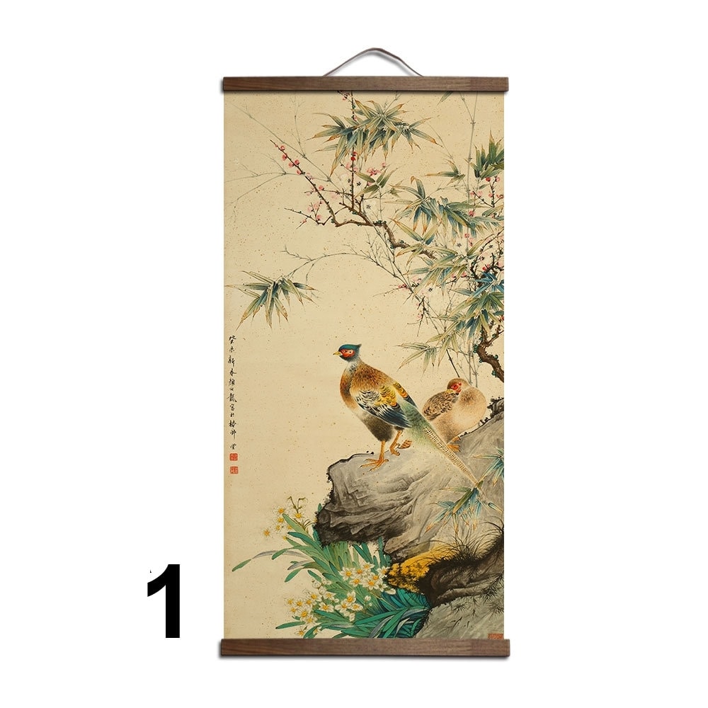 Chinese Vintage Painting Wall Decor Wall Hanging Art Print Etsy