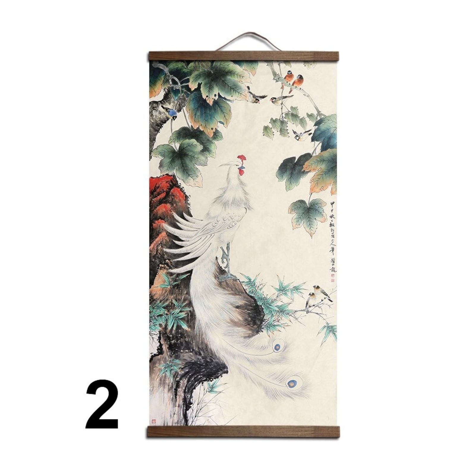 Chinese Vintage Painting Wall Decor Wall Hanging Art Print Etsy