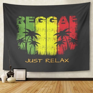 Reggae-Musik-Tapisserie Reggae-Musik-Wand-Dekor-Wand-Kunst-hängende Wandteppiche für Wohnzimmer, Schlafzimmer, Wohnheim