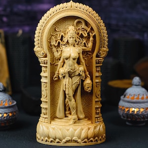 Kali gudinna staty | Hinduisk gudinna figurin | Andlig och hednisk heminredning
