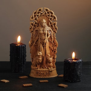 Freya, Freyja statue God viking Pagan paganism God Altar sculpture