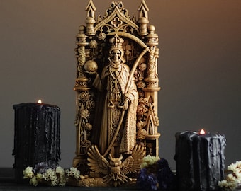 Santa Muerte Göttinnenstatuette, Heiliger Tod, Katholizismus, Hinduismus, Für Hausaltar, Hexen, Wicca