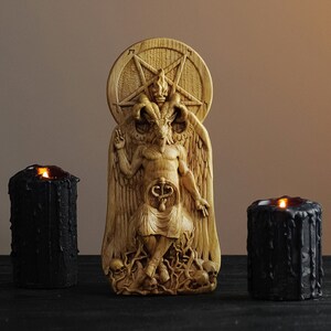 Baphomet - Häxkonst avgud - Figur för hemaltare - Katolicism - Ockult