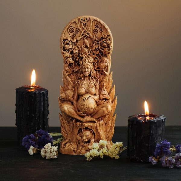 Gaia, Göttinnenstatue, Wicca Göttinnenstatue, Altar, Hexe, Natur, Mutter Erde Dryade