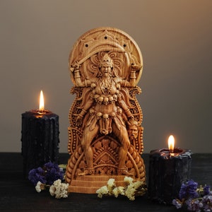 Kali Statue,Kali ma statue, Kali Goddess, Deity Hindu Goddess, Shyama, Kalika, Wicca, multi-armed goddess mahakali