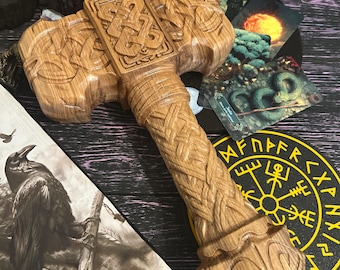 Mjolnir Thor Hammer | Norse Mythology Decor |Viking artifact