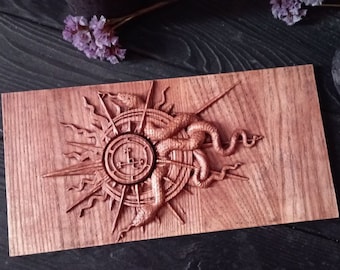 Signe Lilith, timbre lilith, Inanna, Ishtar, sorcières d'autel wicca, Lilith Sigil, autel en bois,