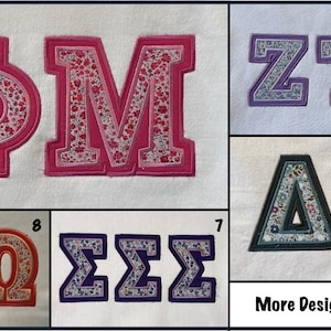 Sorority Greek Letter Embroidered Sweatshirt - Many Options Available