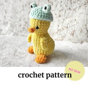 NO SEW crochet  Duck- amigurumi patterns - plush duck - beginners crochet pattern