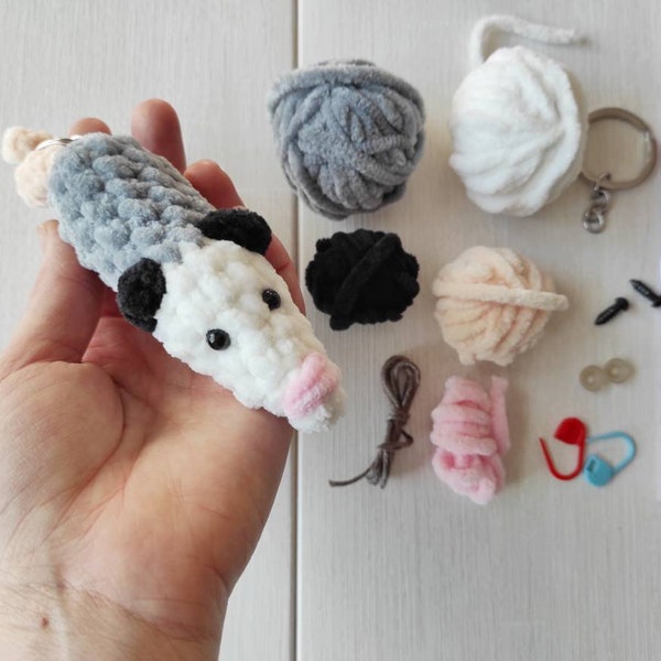 Opossum Keychain Etsy