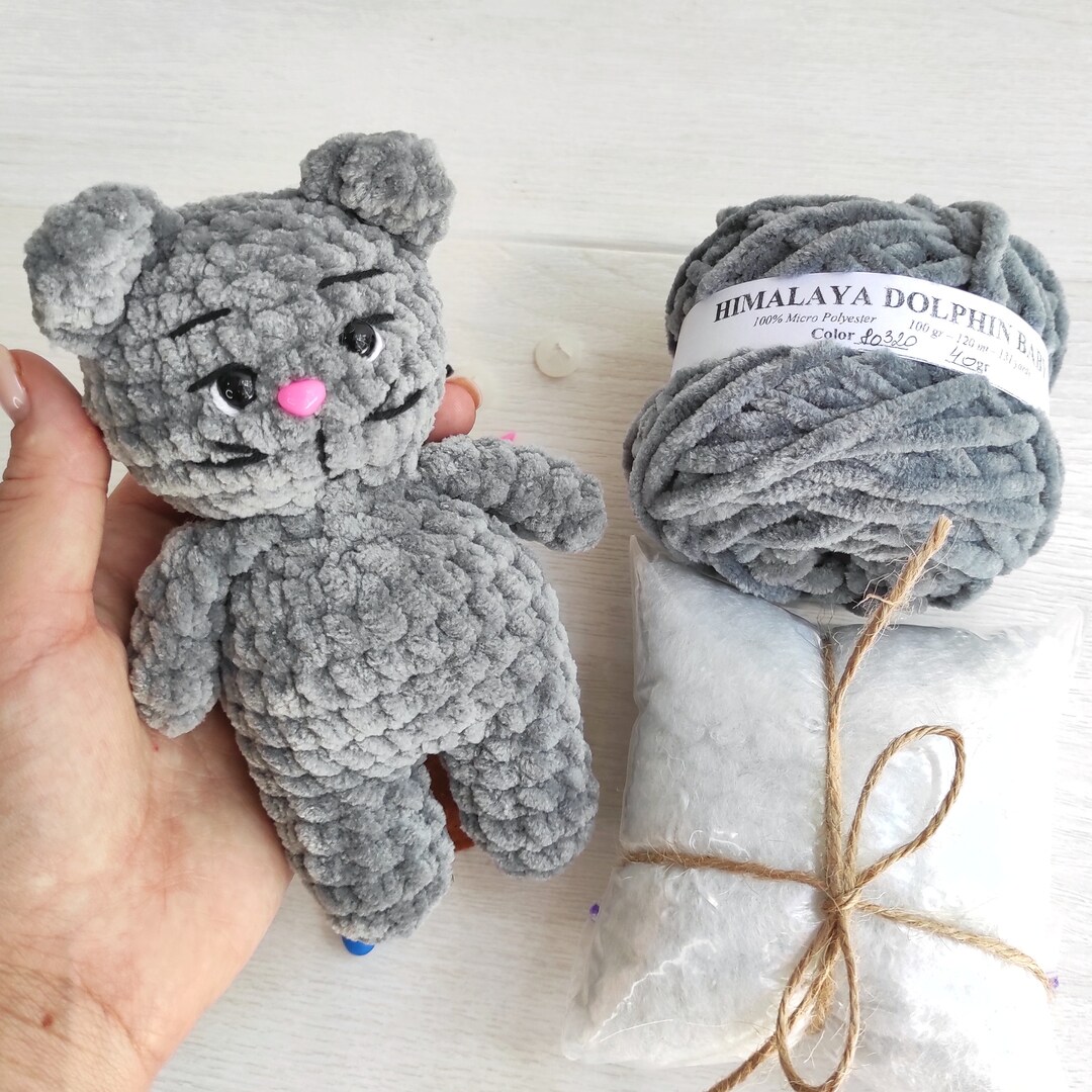 CAT Crochet Kit Diy Amigurumi Easy Crochet Pattern Etsy