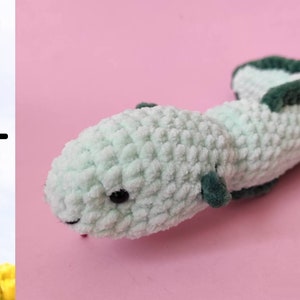 Crochet pattern amigurumi eel - crochet pattern pdf - amigurumi eel pattern - tutorial crochet - eel plush - crochet fish