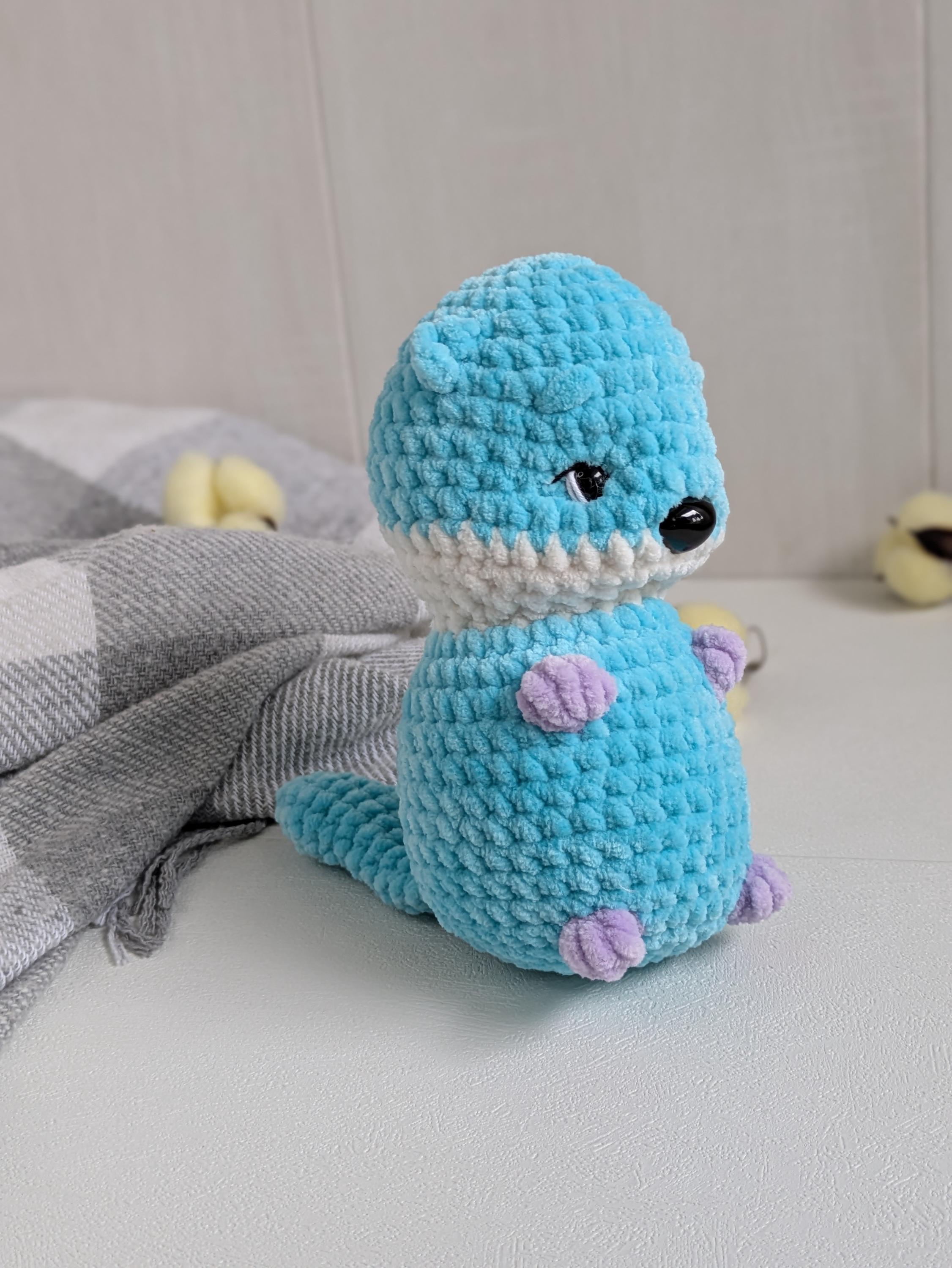 縫わないかぎ針編みのカワウソの編み図：ぬいぐるみの編みぐるみ（PDF