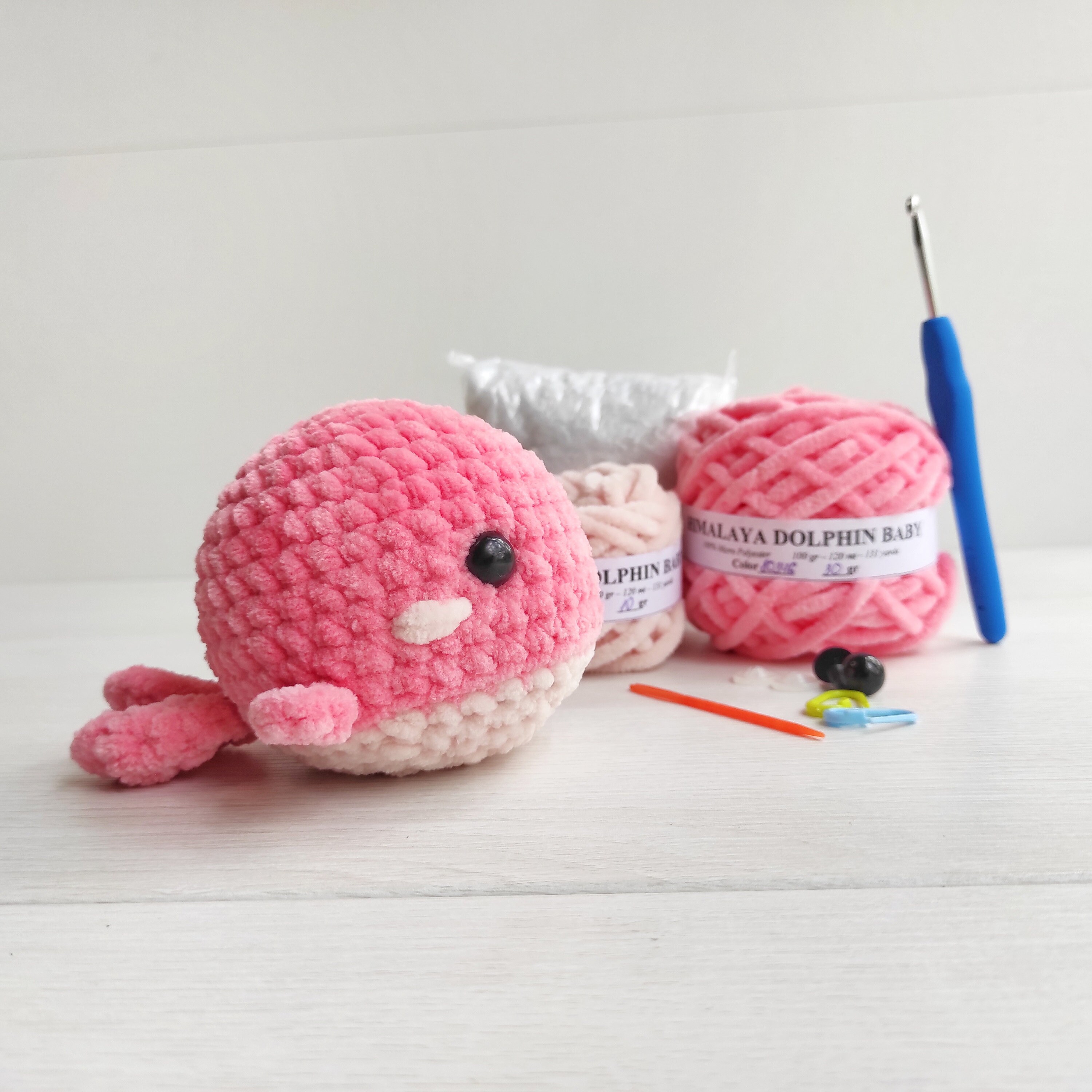 編みぐるみクジラの編み図：縫わないPDFチュートリアル - Etsy 日本
