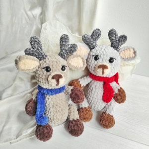 Crochet deer plush – handmade amigurumi toy, soft gift for kids