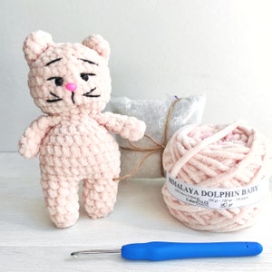 CAT crochet kit - diy amigurumi - easy crochet pattern