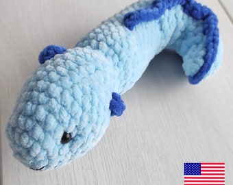 Eel plush -  stuffed animal - eel crochet toys - toddler toys - gift for kids - big eel plush