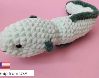 Eel plush -  stuffed animal - eel crochet toys - toddler toys - gift for kids - big eel plush