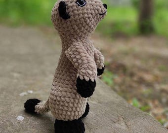 Crochet Meerkat Pattern: Amigurumi Stuffed Animal (PDF Pattern)