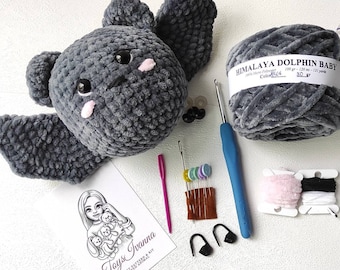 Amigurumi Bat Crochet Kit – Plush DIY Halloween Gift
