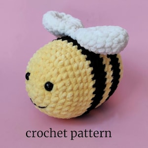Modèle au crochet amigurumi abeille : bourdon en peluche (PDF)