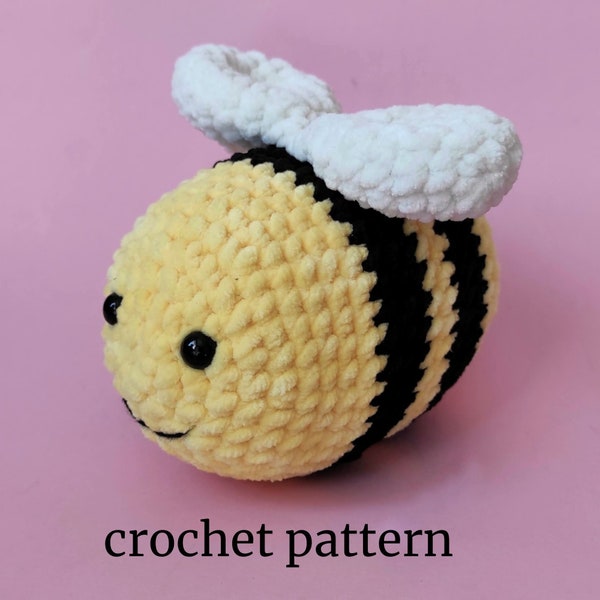 Bee crochet patterns amigurumi  -  Plush bumble bee pattern crochet -  amigurumi pattern pdf -  crochet cute stuffed animal