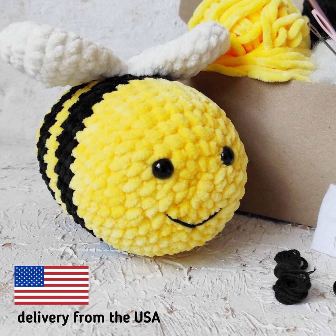 Crochet Kit Amigurumi Bee Plush Amigurumi Kits for Etsy