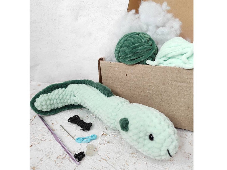 Eel Crochet Kit Beginner Crochet Patterns Amigurumi Eel Etsy