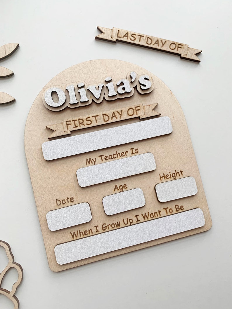 Back to School Sign, SVG First Day of School, Laser Cut File, Last Day ...